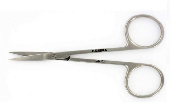 TORINOMED - FORBICINE IRIS IN ACCIAIO INOX rette - 11 cm.