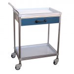 CARRELLO DELUXE con cassetto Dimensioni: 65 x 45 x h. 80 cm. Dimensioni cassetto: est. 58 x 40 x h. 10,5 cm., int. 51,5 x 38,5 x h. 8,5 cm.