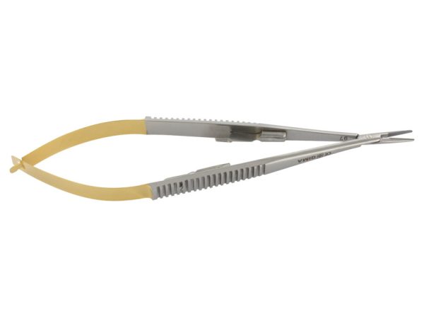 PORTA AGHI CASTROVIEJO C.T. RETTO - 14 cm - punte lisce - TORINOMED