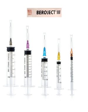 Siringa BEROJECT ®III con ago 25G - 1 ml. insulina 100 UI - conf. 100 pz.