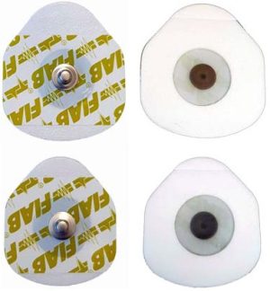 Elettrodo ovale F9089P/100 in Foam pregellato, gel solido, mod. Pediatrico - TORINOMED