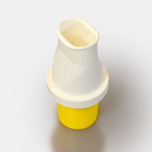 Filtro antibatterico Tube B con boccaglio integrato per spirometri MIR - GIALLO - Conf. 250 pz. - immagine 3