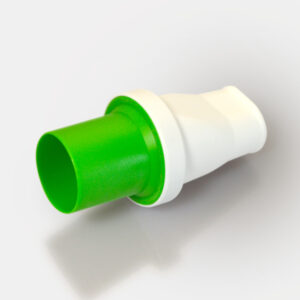 Filtro antibatterico antivirale TUBE C con Boccaglio integrato per spirometri Cosmed - VERDE - Conf. 250 pz. - immagine 2