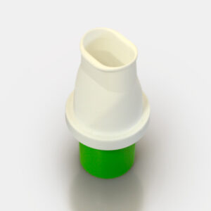 Filtro antibatterico antivirale TUBE C con Boccaglio integrato per spirometri Cosmed - VERDE - Conf. 250 pz. - immagine 3