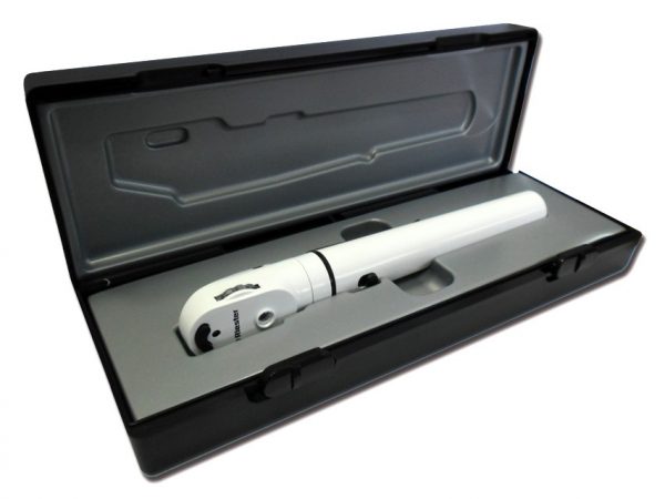 OFTALMOSCOPIO RIESTER E-SCOPE® - F.O. - LED 3,7 V - BIANCO - IN VALIGETTA RIGIDA