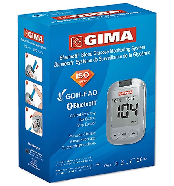 TORINOMED - KIT COMPLETO GLUCOMETRO GIMA Bluetooth mg/dl
