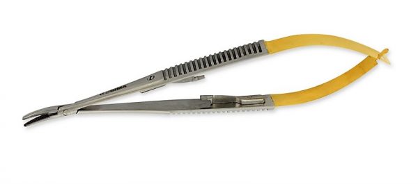 TORINOMED - PORTA AGHI CASTROVIEJO C.T. CURVO - 14 cm. - punte zigrinate