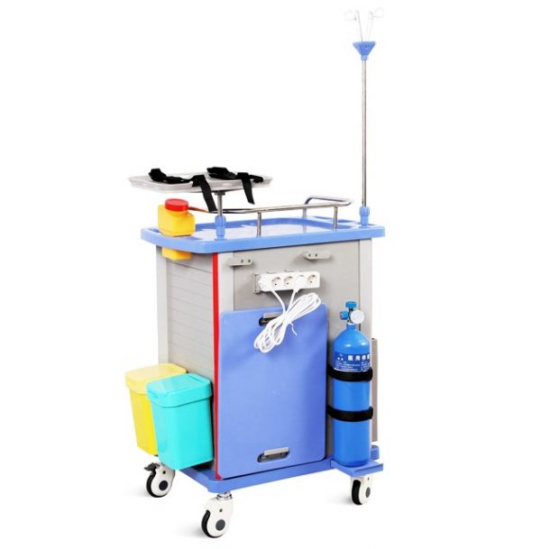 CARRELLO EMERGENZA NEO Carrello emergenza ad alta resistenza, dimensioni 75 x 47,5 x 92 cm. con 5 cassetti.