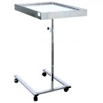 TORINOMED - TAVOLO MAYO - FORMA A U Piantana in acciaio inox con rotelle Ø 50 mm: razza a U