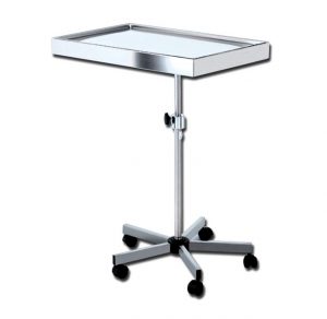 TORINOMED - TAVOLO mayo - piantana 5 ruote Piantana in acciaio inox con rotelle Ø 50 mm: razza con 5 rotelle 