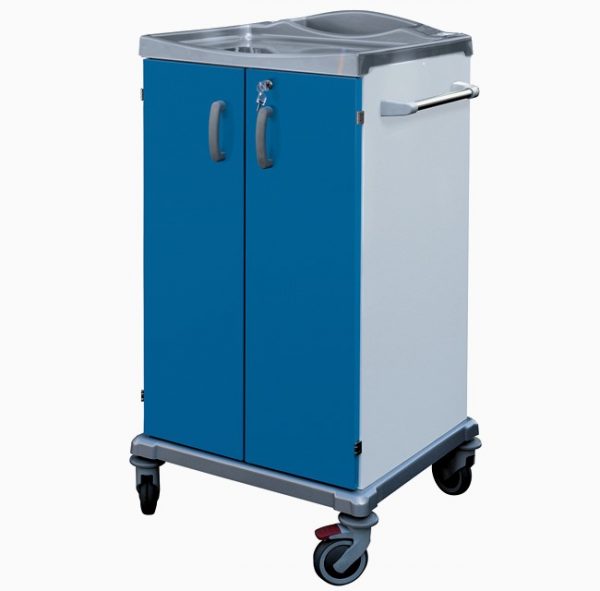 TORINOMED - CARRELLI BIANCHERIA PULITA 2 ANTE Carrello biancheria pulita - piccolo Dimensioni: 670 x 640 x h. 1280 (mm)