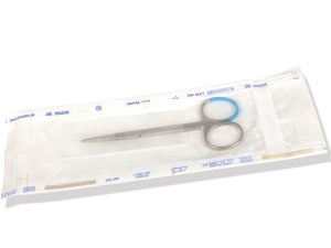 Forbici IRIS sterili - punte acute - rette - 1,5 cm. - GIMA - conf. da 25 pz. sterili - immagine 2