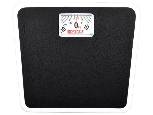 TORINOMED - Bilancia da bagno analogica particolarmente stabile con rivestimento in plastica.