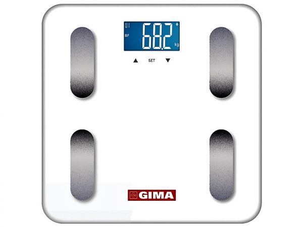 TORINOMED - BILANCIA BODY FAT equilibra - bianca Bilancia per misurare il grasso corporeo, con tecnologia intelligente SENSE ON. Monitoraggio di IMC, grasso corporeo, acqua, massa muscolare e massa ossea. Ampio schermo LCD retroilluminato e piatto in vetro temperato di sicurezza. Funzione memoria e accensione e spegnimento automatici. Indicatori di sovraccarico e di batteria scarica. Fornita con 4 batterie AAA.