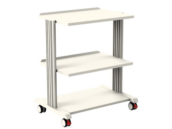 TORINOMED - Carrello SMART - 2 ripiani 60 x 42 cm. + base