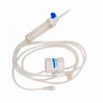 TORINOMED - Set Infusionale con Regolazione di Flusso a 2 Vie Deflussore sterile per flebo con camera di sgocciolamento e tubo in PVC.