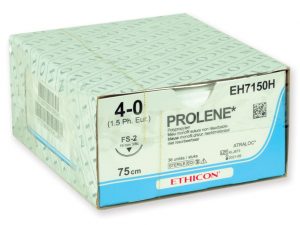 PROLENE 4/0 – EH7150H – ETHICON monofilamento – 3/8 - ago: FS-2 19 mm. - 75 cm. filo – conf. 36 pz.