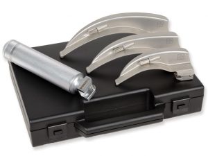 TORINOMED - SET LARINGO ADULTI STANDARD RICARICABILI (MANICO + LAME) • (3 lame Mc INTOSH 2-3-4)