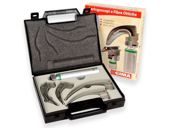 TORINOMED - SET LARINGO "GIMA GREEN" F.O. LED 4 LAME Mc Intosh 1-2-3-4 - 2,5V