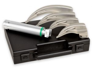 TORINOMED - SET LARINGO "GIMA GREEN" F.O. LED 4 LAME MC-INT 1-2-3-4 - 3,5V