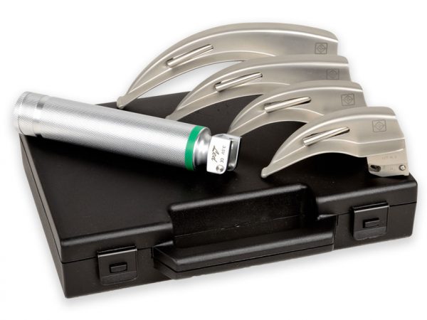 TORINOMED - SET LARINGO "GIMA GREEN" F.O. LED 4 LAME MC-INT 1-2-3-4 - 3,5V