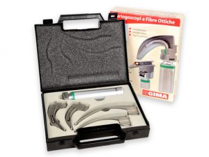 TORINOMED - SET LARINGO "GIMA GREEN" F.O. LED 4 LAME MC-INT 1-2-3-4 - 3,5V