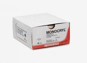 MONOCRYL 5/0 - Y493H - ETHICON monofilamento - 3/8  ago: P-3 Prime 13 mm. - 45 cm. filo - conf. 36 pz.