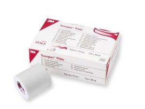 Cerotto chirurgico 3M TRANSPORE™ white - H. cm. 5,1 x 9,14 mt. - cf. 6 rotoli