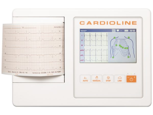 CARDIOLINE ECG100L BASIC - schermo a colori touch da 5 pollici - TORINOMED