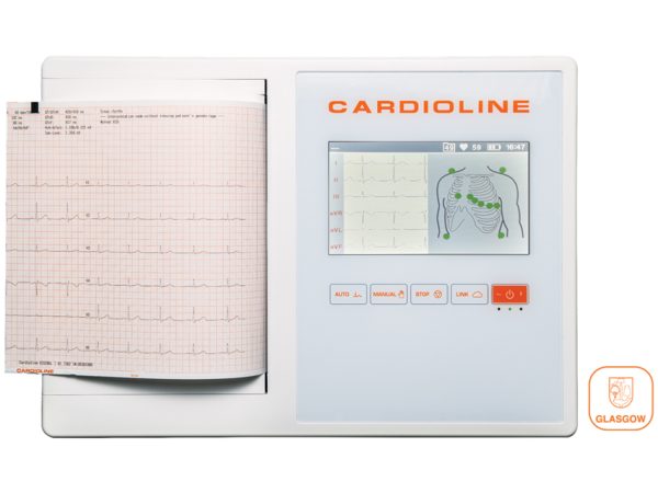 CARDIOLINE ECG200L FULL (Glasgow + EasyApp) - schermo a colori touch da 7 pollici - Torinomed