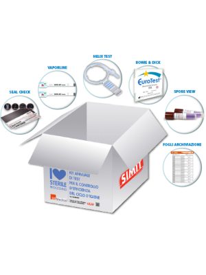 KIT ANNUALE DI TEST PER IL CONTROLLO DELL'EFFICIENZA DEL CICLO DI DECONTAMINAZIONE - TORINOMED