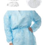 KIT PAZIENTE OFTALMOLOGIA - 3 PEZZI: Camice manica lunga, tnt 20 gr, cuffietta con elastico in polipropilene tnt, calzare in tnt - TORINOMED